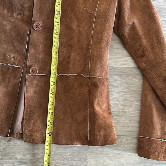 Brandon Thomas Vintage Brown Rust Suede Leather Jacket Size Small - Picture 5 of 7